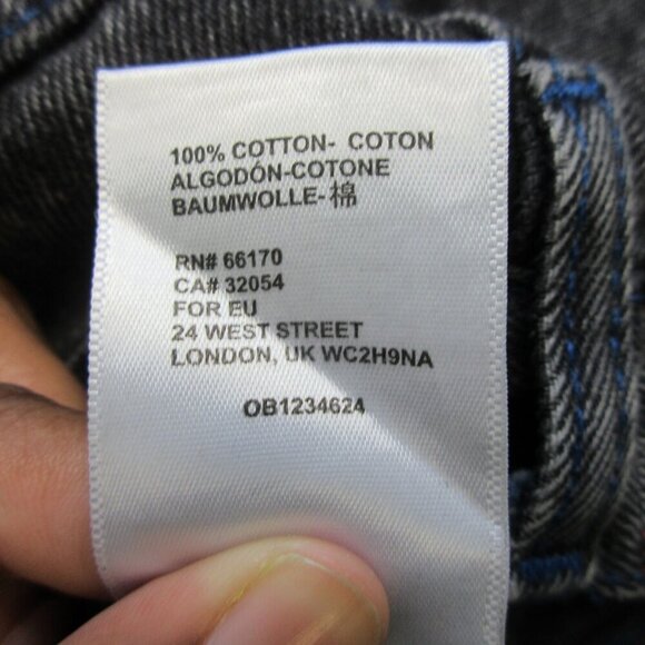 BGD Urban Outfitters High Rise Baggy Women's Jeans 29 Black 100% Cotton Y2K 818 - Picture 6 of 13